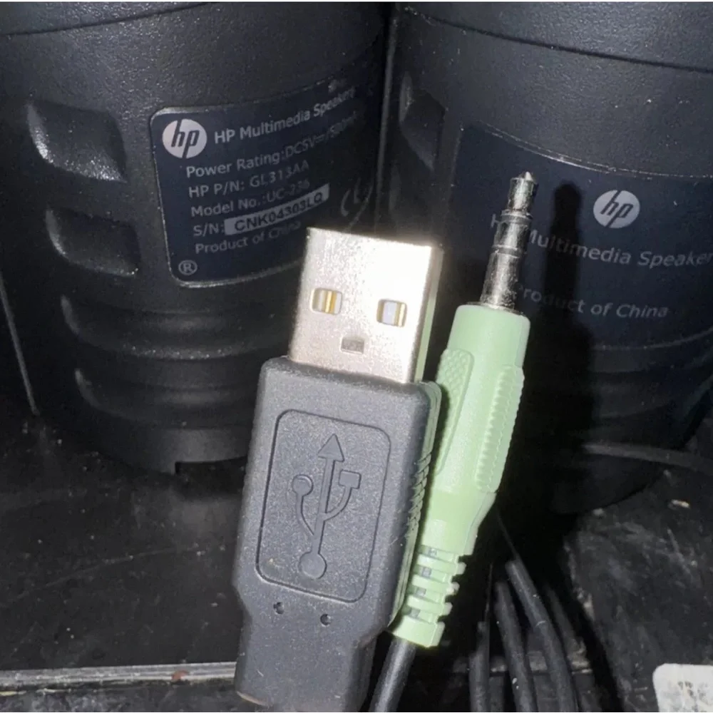 HP Multimedia Computer Speakers Set GL313AA In Original Box Tested